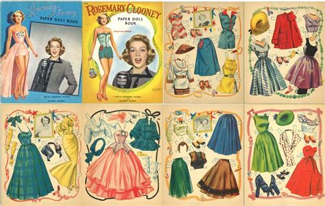 1953 Rosemary Clooney Paper Dolls Same Clothes Different Dolls