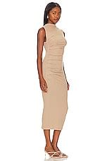 Enza Costa Silk Knit Sleeveless Twist Midi Dress In Parchment Revolve