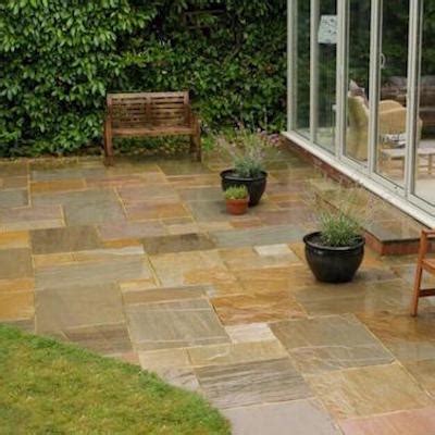 Beige Porcelain Paving Flagstones Eazyclad Stone Cladding