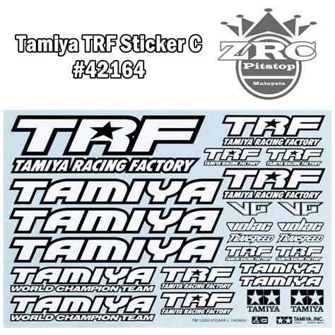 Zrc Tamiya Trf Sticker Set C 42164 42164 Original Tamiya Racing