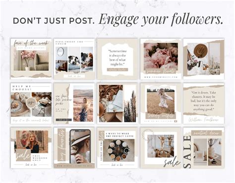 Instagram Story Templates For Canva Nostalgic Neutral