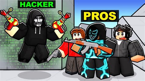 Hacker Vs 4 Pro Players In Roblox Rivals Youtube