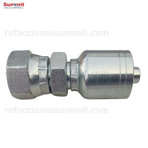 Conector Recto Rosca Jic Flare Hembra Manguera R Y R