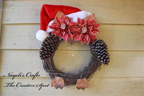 Nayeli S Crafts The Creative Spot Santa Owl Wreath