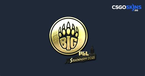 Sticker BIG Gold Stockholm 2021 CSGOSKINS GG