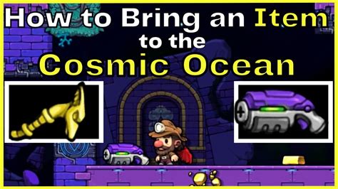 How To Bring An Item To Cosmic Ocean Plasma Cannon Scepter Spelunky