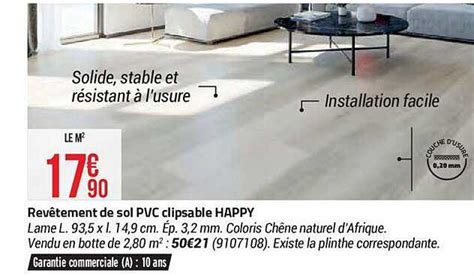 Promo Revêtement De Sol Pvc Clipsable Happy chez Bricorama iCatalogue fr