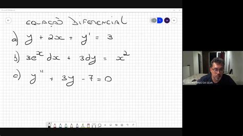 03 03 21 N Aula 2 Definição E Classificação De Equações Diferenciais