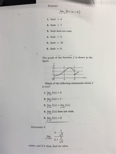 Solved Evaluate Lim X Rightarrow X The Graph Chegg