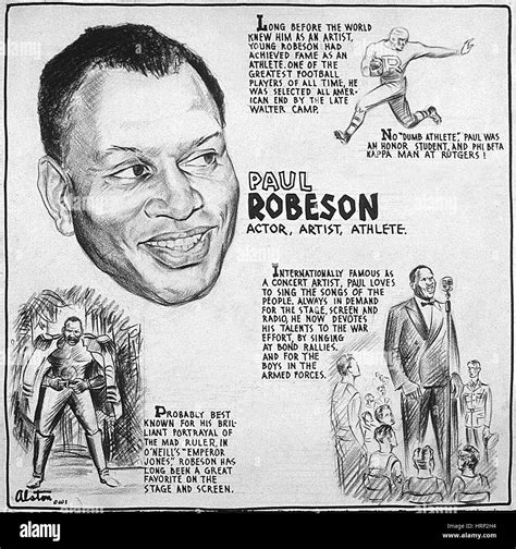 Paul Robeson, American Singer and Actor Stock Photo - Alamy