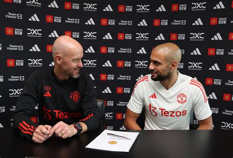 Manchester United Finally Unveil Sofyan Amrabat And Confirm Squad Number