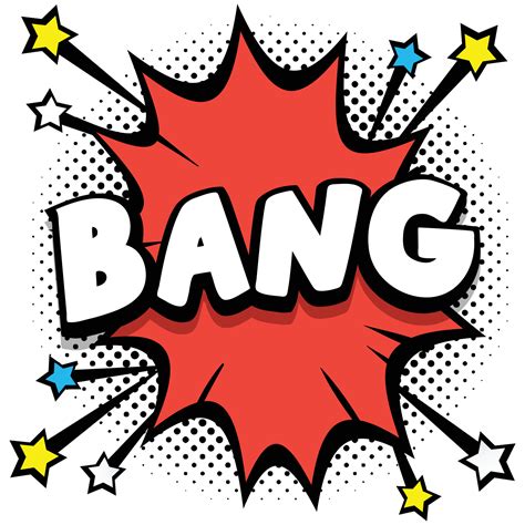 Bang Pop Art Comic Speech Bubbles Book Sound Effects 13032730 Vector