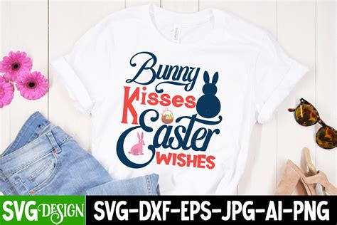 Bunny Kisses Easter Wishes Svg Cut File Graphic By Ranacreative51