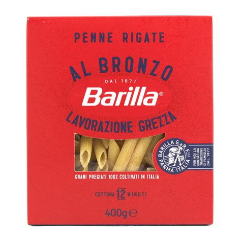 Pasta Semola Barilla Penne Rigate Al Bronzo Gr 400 Tiportolaspesa It