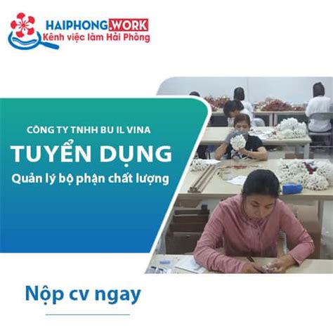 Công Ty Tnhh Bu Il Vina Tuyển Dụng Quản Lý Bộ Phận Chất Lượng Việc