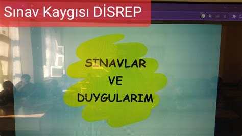 Pdr Serv S M Zden Sinav Kaygisi Le Lg L Sinavlar Ve Duygularim