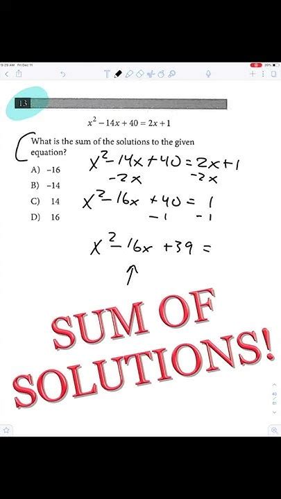 Sat Math Problem Of The Day