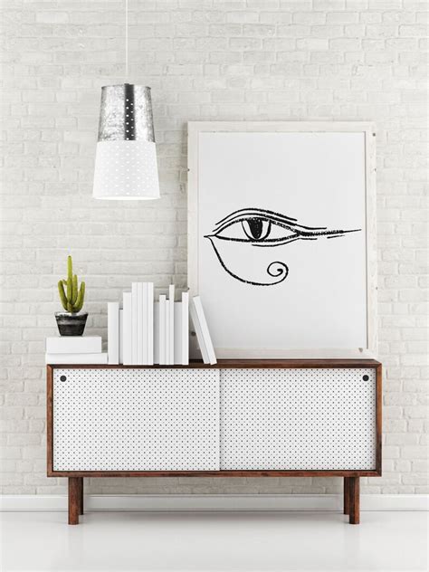 Egyptian Eye Painting Minimal Egyptian Eye Art Printed on - Etsy