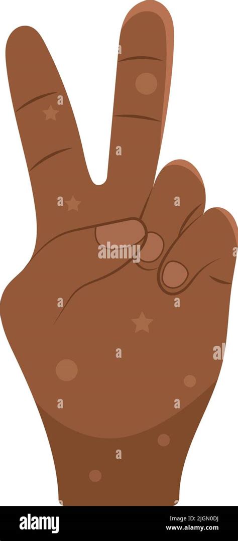 hand with peace symbol gesture Stock Vector Image & Art - Alamy