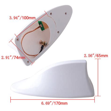 Shark Fin Roof Antenna Aerial Fm Am Radio Signal Auto Car Trim