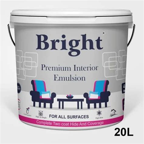 L Bright Premium Interior Emulsion Paint At Bucket In Indore