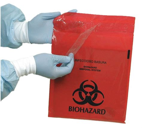 Grainger Approved Biohazard Bags 1 Gal Polyethylene Red Biohazard