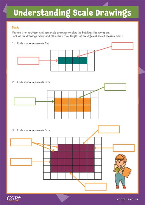 Understanding Scale Drawings Stretch Year 6 Cgp Plus