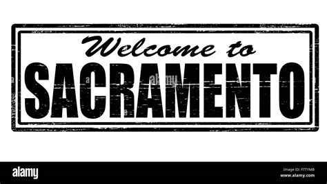 Welcome To Sacramento Stock Vector Image And Art Alamy