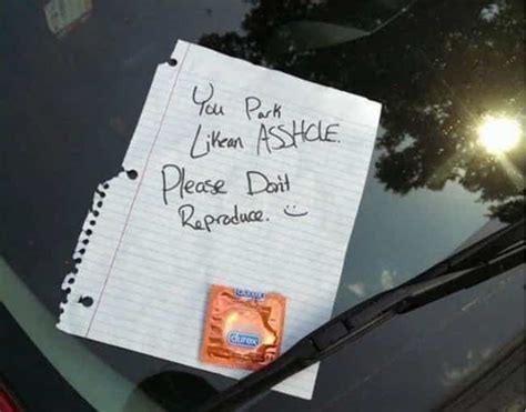 Bad Parking Cards 35 Funny Passive Aggressive Notes On Cars