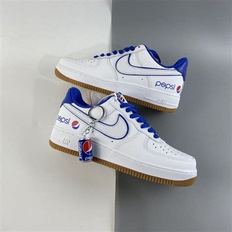 Nike Air Force Low Custom Pepsi Cola Nike Air Shoes Nike Fashion