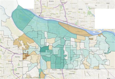 Multnomah County Zip Code Map Map