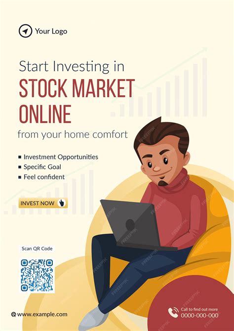 Premium Vector Flyer Design Of Start Investing In Stock Market Online Template