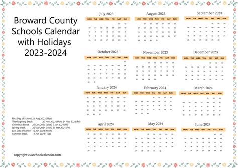 Broward Schools Calendar 2024 24 Edithe Lizzie