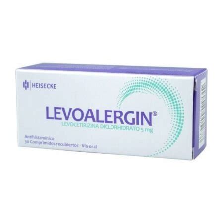 Levoalergin 5 Mg Caja X 30 Comp Rec Farmatotal