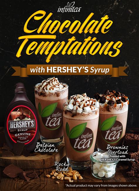 Infinitea Milktea Chocolate Temptation Topped With Hersheys