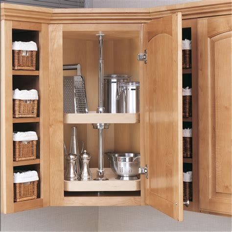 Rev A Shelf 2 Tier Wood D Shape Cabinet Lazy Susan At Lowes