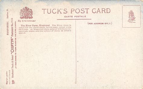 THE RIVER FARM - TuckDB Postcards