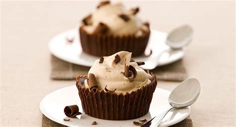 Cappuccino Mousse In Chocolate Cups Recipe Desserts Chocolate Cups