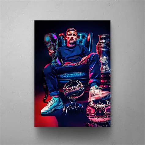 LIONEL MESSI Football Legends Art, Inspirational Wall Art, Messi Poster ...