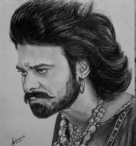 Bahubali 2 Sketch Drawing Download Free Mock Up