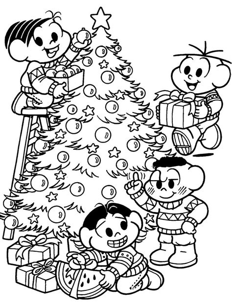 Desenhos De Natal Da Turma Da Mônica Para Imprimir