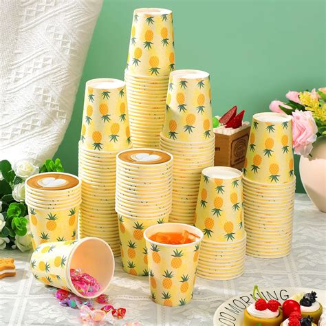 Amazon Patelai Pieces Oz Pineapple Party Coffee Cups Summer