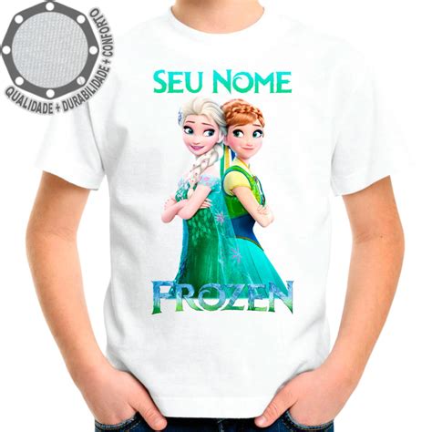 Camiseta Elsa E Anna Frozen Camisa Adulto E Infantil Ah