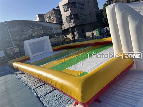 Giant Inflatable Football Field Inflatable Soccer Field Pitch For Outd