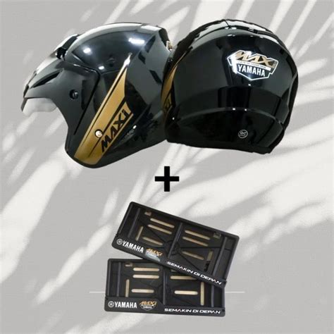 Jual Helm Yamaha Maxi Nmax Aerox Lexi Half Face Original Casing Plat