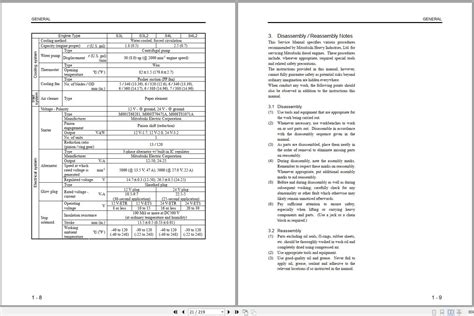 Mitsubishi S L S L S L S L Engine Service Manual Pdf