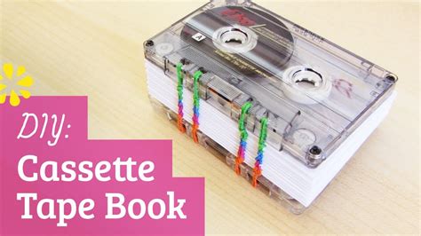 Diy Cassette Tape Book Coptic Stitch Bookbinding Sea Lemon Youtube