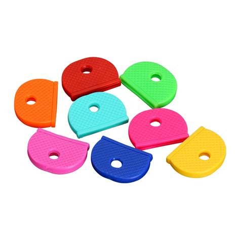 Ionze 32 Pack Colorful Plastic Semicircular Universal Key Cap Tags And