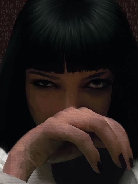 Mia Wallace Pulp Fiction Poster By Nikita Abakumov Displate Artofit