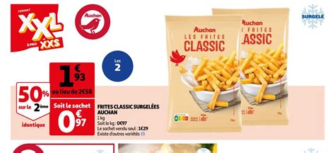 Promo Frites Classic Surgelees Auchan Chez Auchan Supermarch